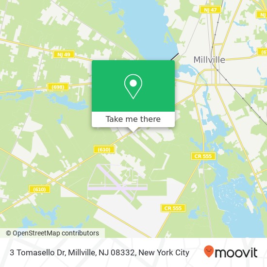 Mapa de 3 Tomasello Dr, Millville, NJ 08332