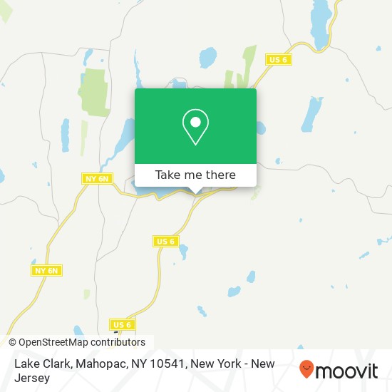 Mapa de Lake Clark, Mahopac, NY 10541
