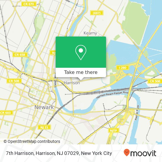 Mapa de 7th Harrison, Harrison, NJ 07029