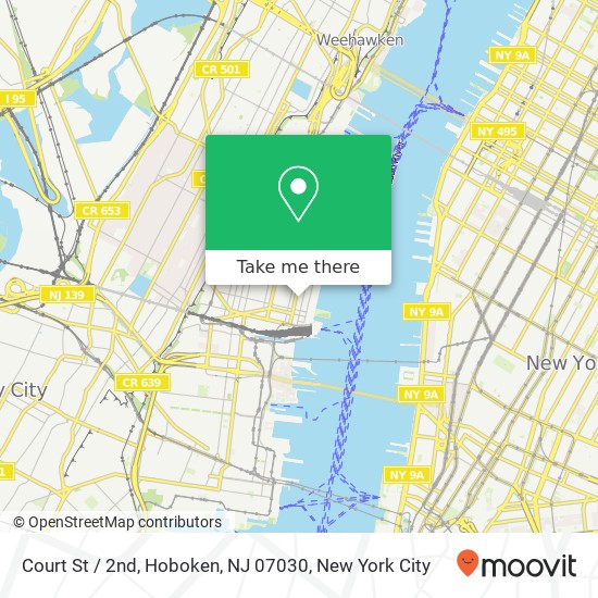 Court St / 2nd, Hoboken, NJ 07030 map