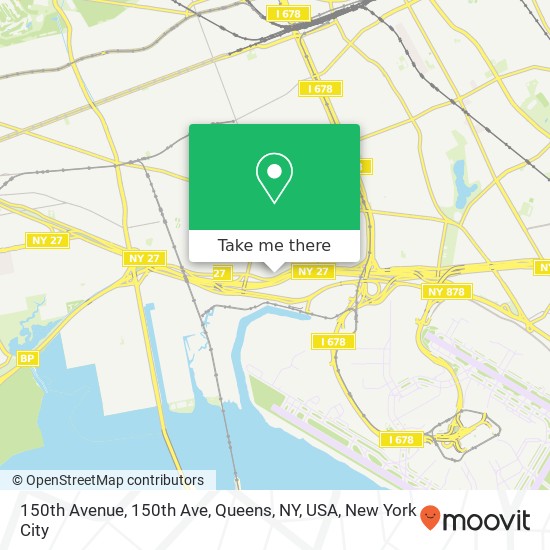 150th Avenue, 150th Ave, Queens, NY, USA map