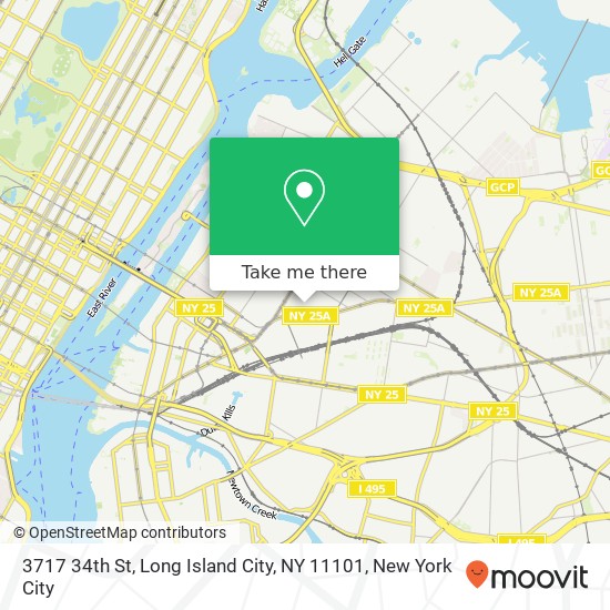 3717 34th St, Long Island City, NY 11101 map
