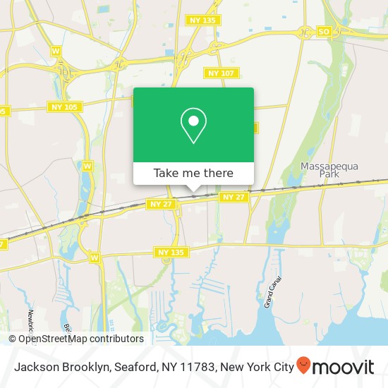 Mapa de Jackson Brooklyn, Seaford, NY 11783