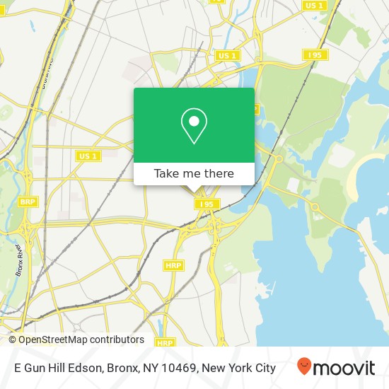Mapa de E Gun Hill Edson, Bronx, NY 10469