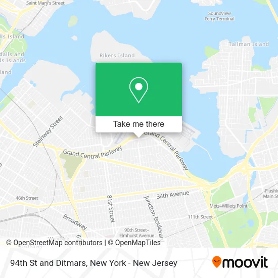 Mapa de 94th St and Ditmars