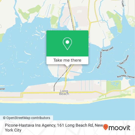 Picone-Hastava Ins Agency, 161 Long Beach Rd map