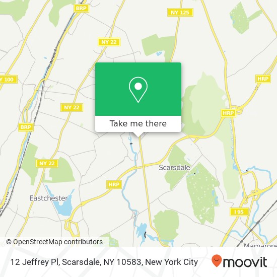 12 Jeffrey Pl, Scarsdale, NY 10583 map