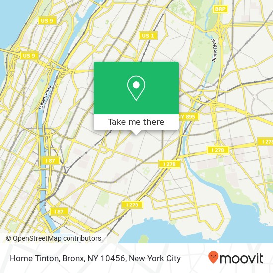 Home Tinton, Bronx, NY 10456 map