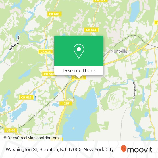 Mapa de Washington St, Boonton, NJ 07005