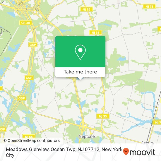 Meadows Glenview, Ocean Twp, NJ 07712 map