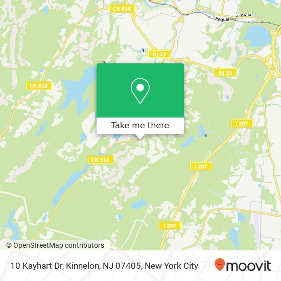 Mapa de 10 Kayhart Dr, Kinnelon, NJ 07405