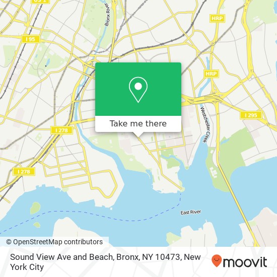 Mapa de Sound View Ave and Beach, Bronx, NY 10473