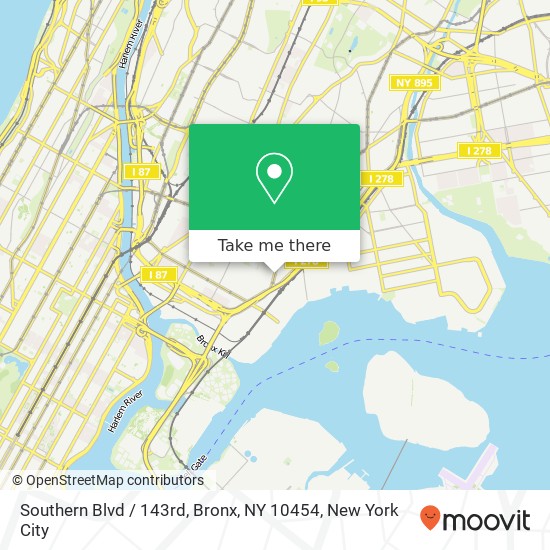 Southern Blvd / 143rd, Bronx, NY 10454 map