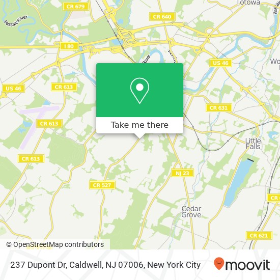 237 Dupont Dr, Caldwell, NJ 07006 map