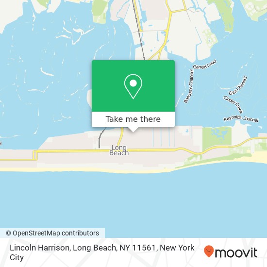 Mapa de Lincoln Harrison, Long Beach, NY 11561