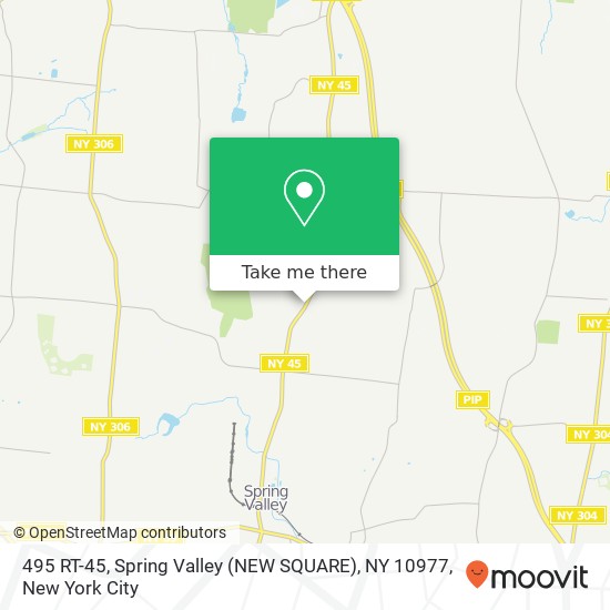 Mapa de 495 RT-45, Spring Valley (NEW SQUARE), NY 10977