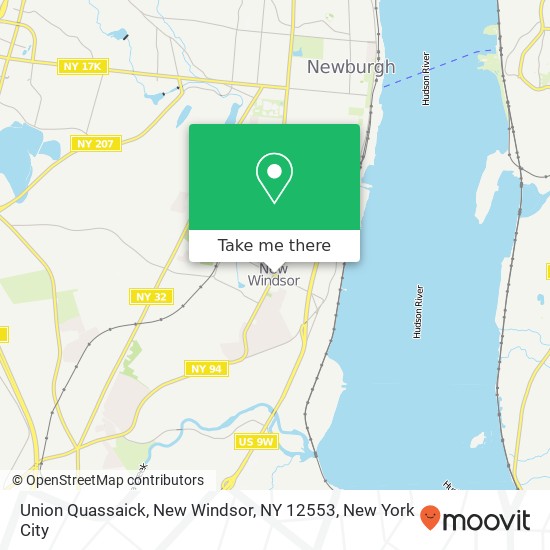 Union Quassaick, New Windsor, NY 12553 map