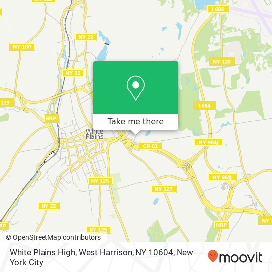 Mapa de White Plains High, West Harrison, NY 10604