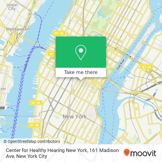 Center for Healthy Hearing New York, 161 Madison Ave map