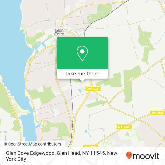 Mapa de Glen Cove Edgewood, Glen Head, NY 11545