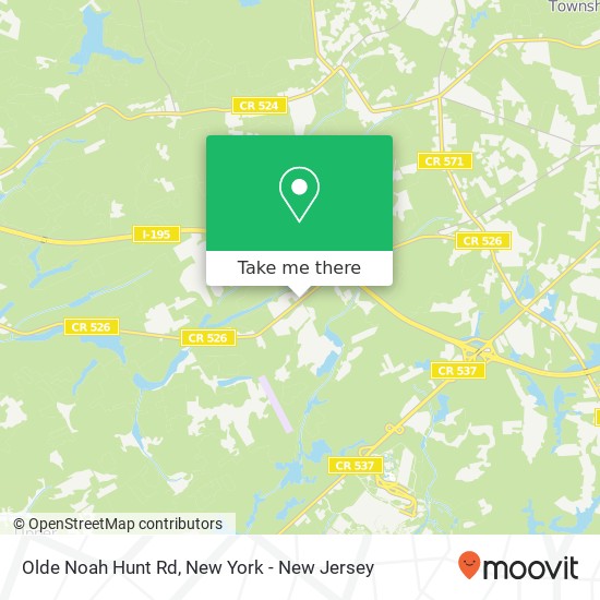 Olde Noah Hunt Rd, Millstone Twp, NJ 08510 map