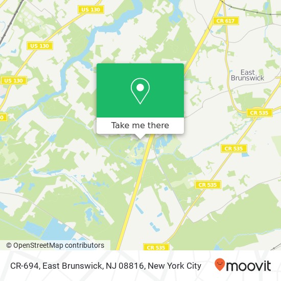 CR-694, East Brunswick, NJ 08816 map
