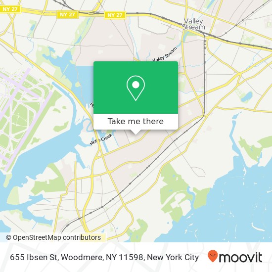 Mapa de 655 Ibsen St, Woodmere, NY 11598
