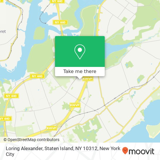 Mapa de Loring Alexander, Staten Island, NY 10312