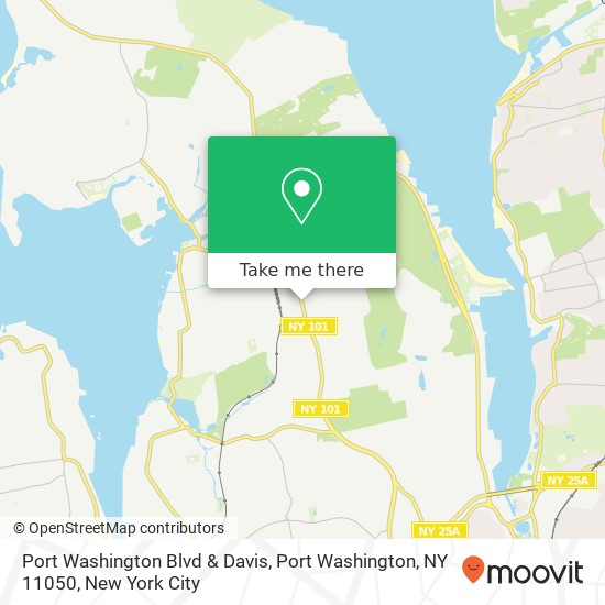 Mapa de Port Washington Blvd & Davis, Port Washington, NY 11050