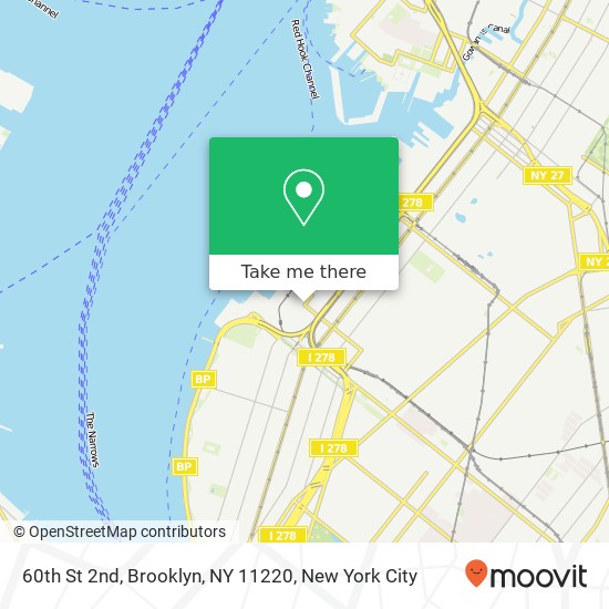 60th St 2nd, Brooklyn, NY 11220 map
