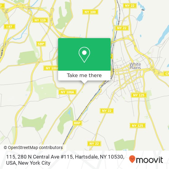 115, 280 N Central Ave #115, Hartsdale, NY 10530, USA map
