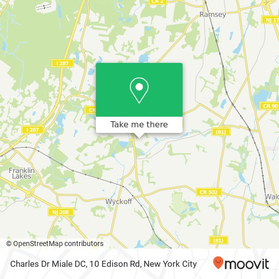 Mapa de Charles Dr Miale DC, 10 Edison Rd