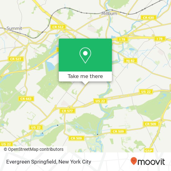 Evergreen Springfield, Springfield, NJ 07081 map