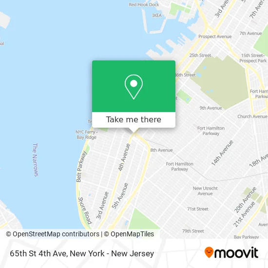 Mapa de 65th St 4th Ave