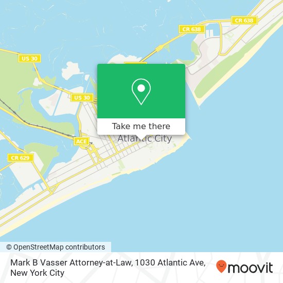 Mark B Vasser Attorney-at-Law, 1030 Atlantic Ave map