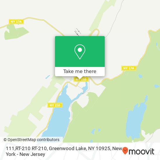 Mapa de 111,RT-210 RT-210, Greenwood Lake, NY 10925