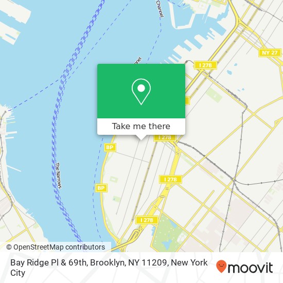 Bay Ridge Pl & 69th, Brooklyn, NY 11209 map