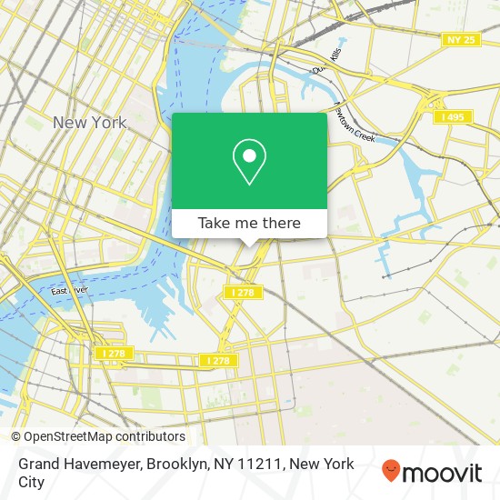 Mapa de Grand Havemeyer, Brooklyn, NY 11211