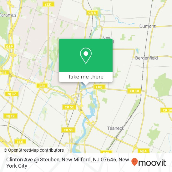 Clinton Ave @ Steuben, New Milford, NJ 07646 map