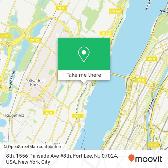 8th, 1556 Palisade Ave #8th, Fort Lee, NJ 07024, USA map