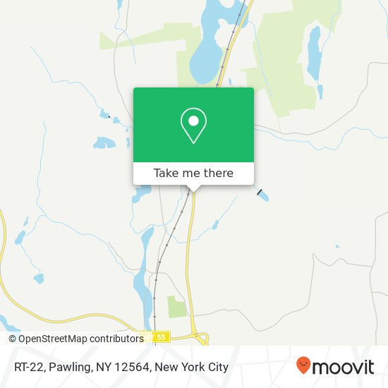 Mapa de RT-22, Pawling, NY 12564