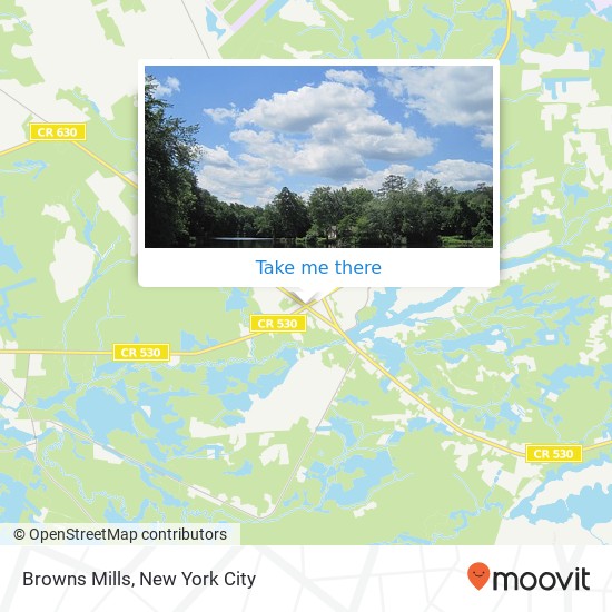 Mapa de Browns Mills, 100 Pemberton-Brownsmills Rd, Browns Mills, NJ 08015, United States