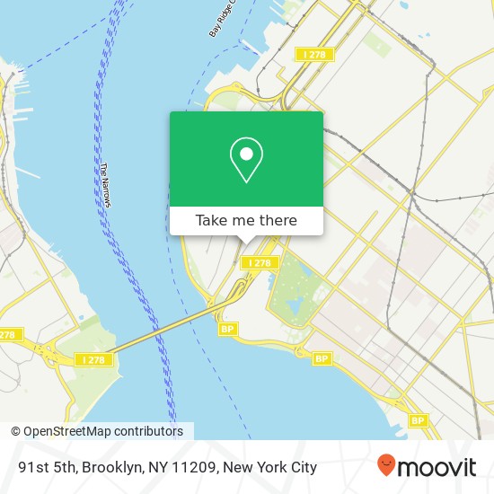 Mapa de 91st 5th, Brooklyn, NY 11209