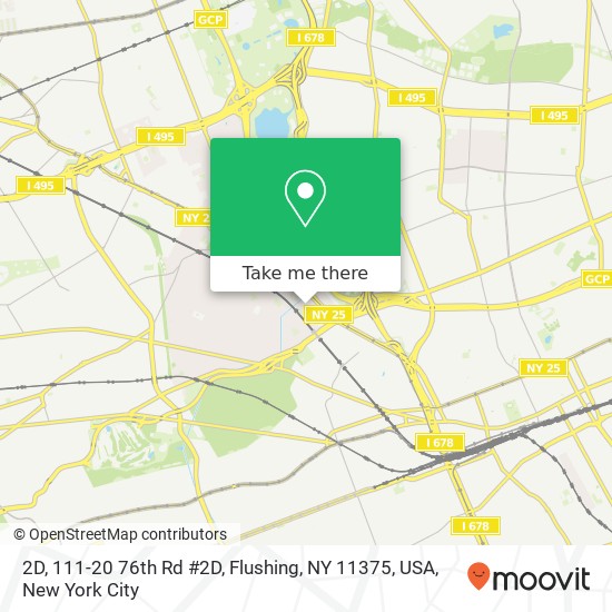 Mapa de 2D, 111-20 76th Rd #2D, Flushing, NY 11375, USA