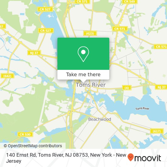 140 Ernst Rd, Toms River, NJ 08753 map