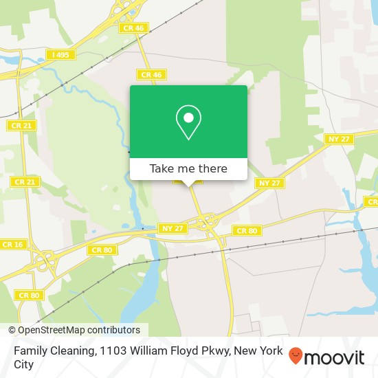 Mapa de Family Cleaning, 1103 William Floyd Pkwy