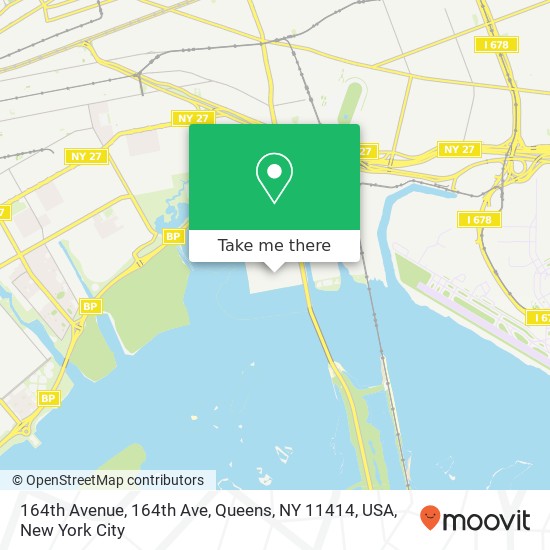 Mapa de 164th Avenue, 164th Ave, Queens, NY 11414, USA