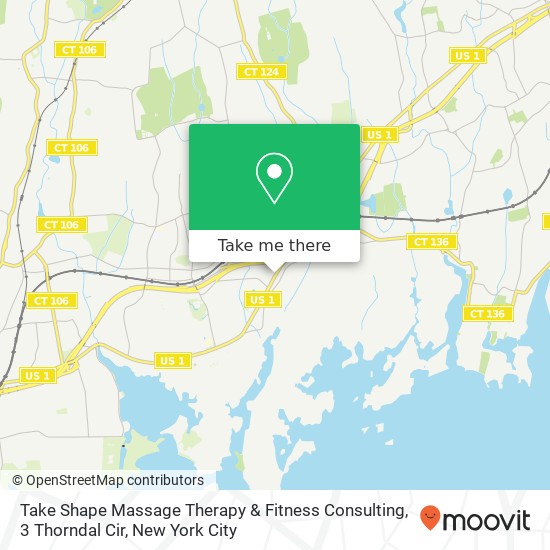 Mapa de Take Shape Massage Therapy & Fitness Consulting, 3 Thorndal Cir