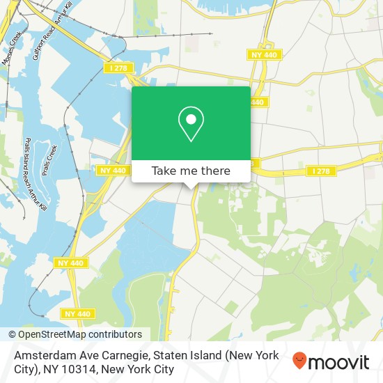 Amsterdam Ave Carnegie, Staten Island (New York City), NY 10314 map