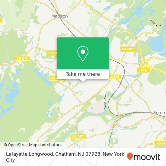 Lafayette Longwood, Chatham, NJ 07928 map